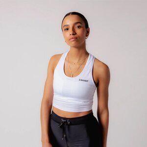NWT Bandit Airware Women's Cropped Singlet / White / M